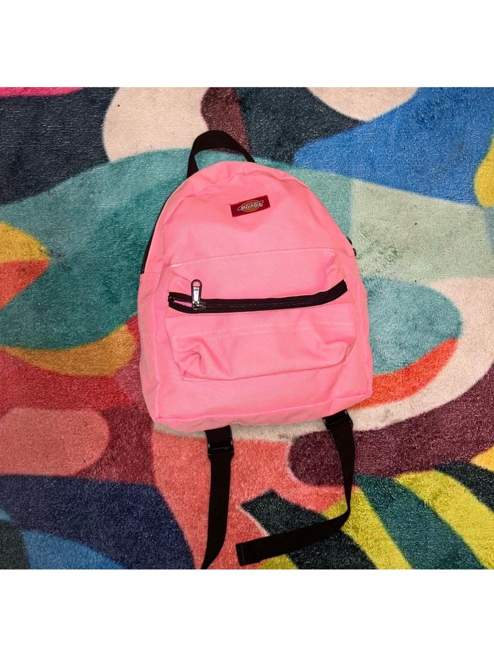 Dickies Pink kids Backpack with Front Pocket